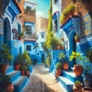 Chefchaouen, znane jako "Niebieskie Miasto" Maroka