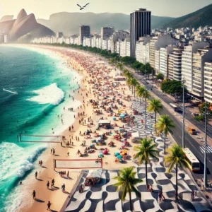 Copacabana, Brazylia, lot do Brazylii