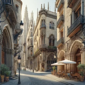 Dzielnica Gotycka w Barcelonie, Barcelona, Hiszpania